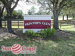 Hunters Glen Community Sign